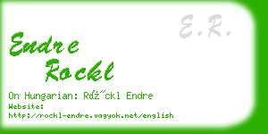 endre rockl business card